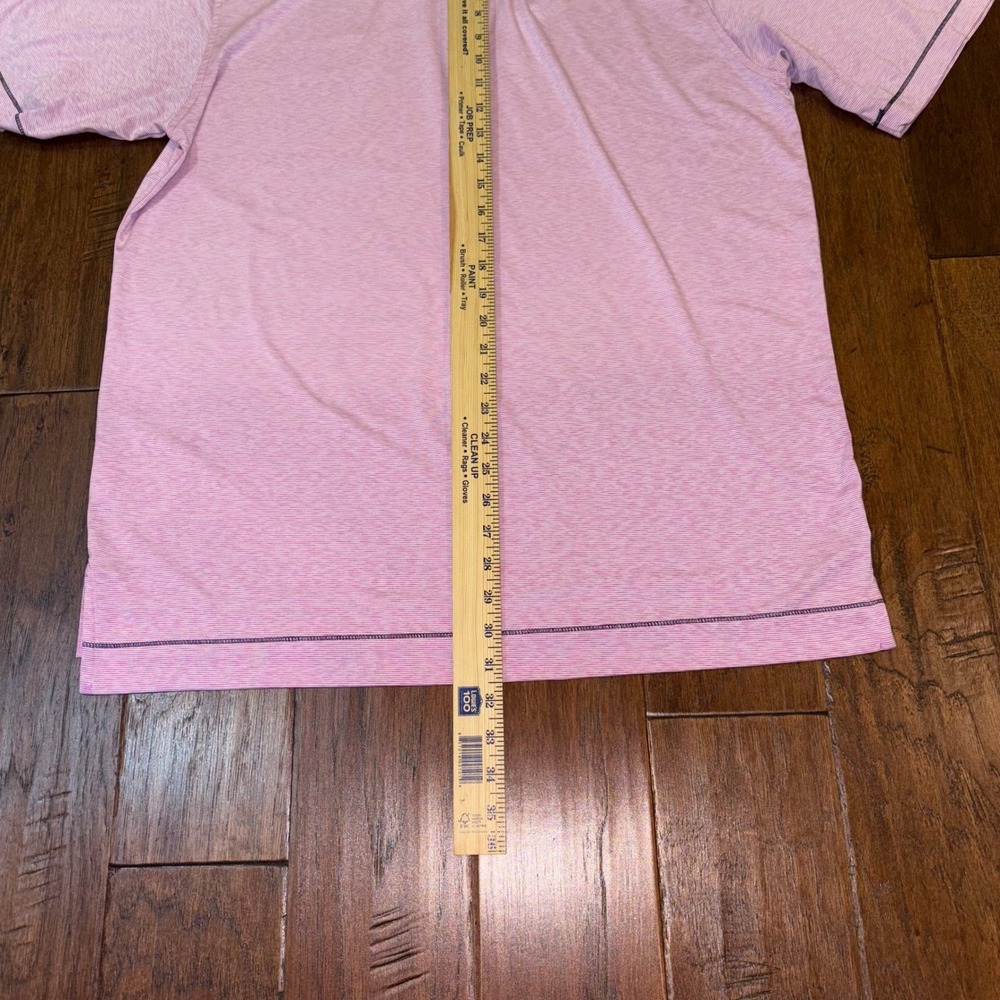 Men's FootJoy Pink Heather‎ Stretch Fabric Polo Large. No Logos - Picture 7 of 7